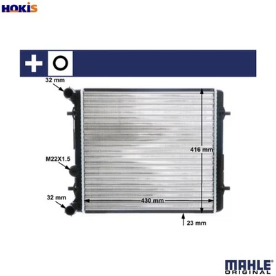 RADIATOR ENGINE COOLING CR 367 000S FOR SKODA OCTAVIA/II/Combi LAURA VW 1.4L - Image 1 of 4
