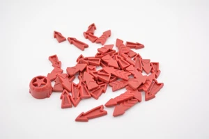 Risk board game replacement part pieces - red troops & capital - Picture 1 of 1