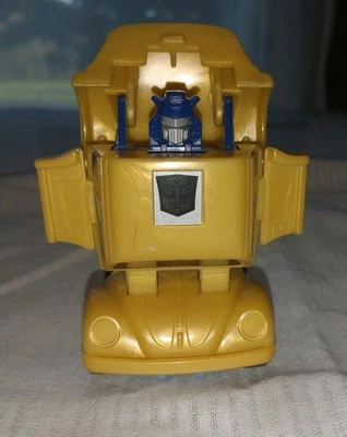 Vintage Throttlebot Goldbug 1986 G1 Transformer Hasbro Pull Back Works Bumblebee - Image 1 of 4