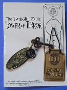 Disney Cast Preview Tower of Terror Pin + Door Hanger Do Not Disturb 2 Pin Set - Picture 1 of 3
