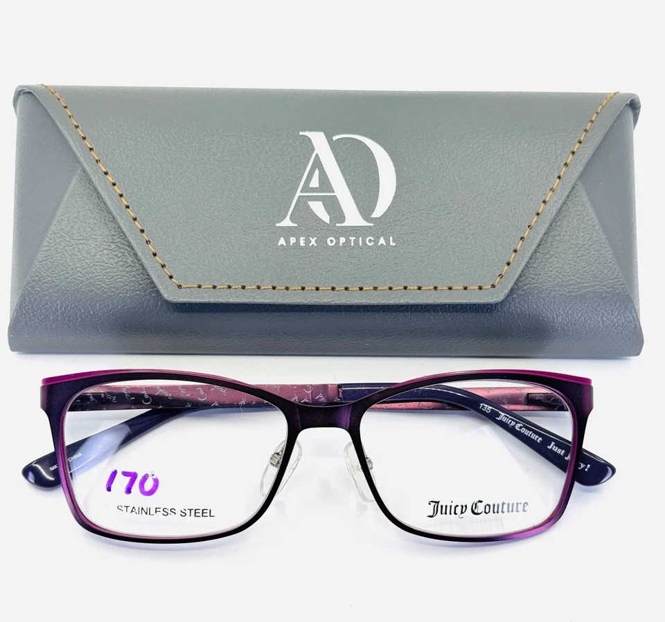 JUICY COUTURE JU147 0JLJ Púrpura Mujer Semi Gato Anteojos 51-15-135 B:36 Foto 1 de 4