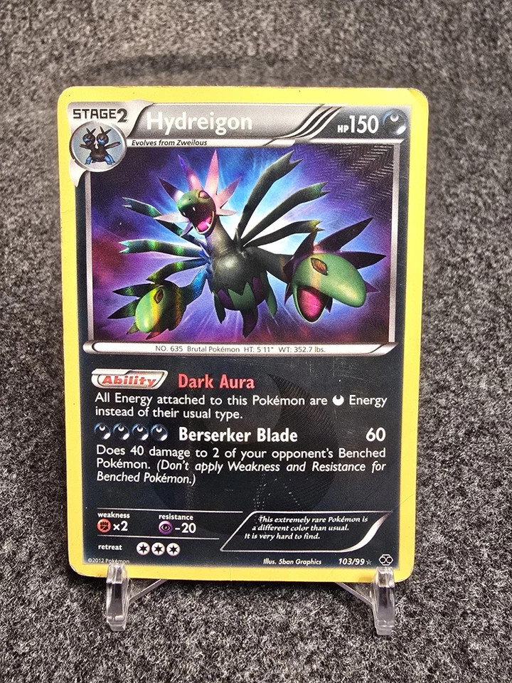 Pokemon TCG Hydreigon Next Destinies 103/99 Damaged Secret Rare Holofoil - Image 1 of 2