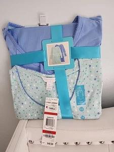 CHARTER CLUB DAMEN 2-TEILIGES LANGARM SLEEPSHIRT SET GR. XS - Bild 1 von 4