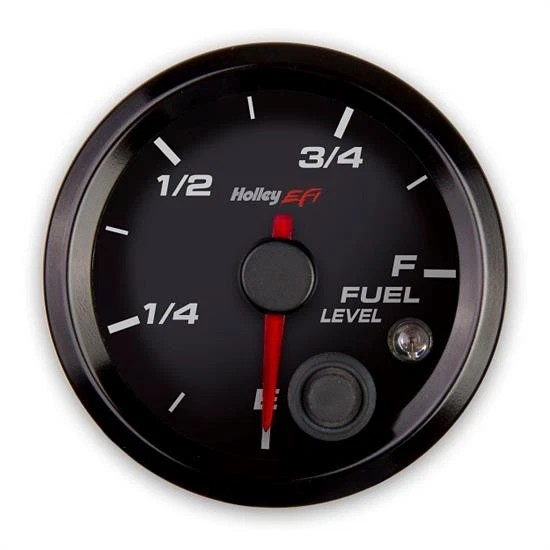 Holley EFI 553-133 EFI Fuel Level Gauge, 2-1/16 Inch, Black/Black - Image 1 of 4