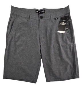 Travis Mathew Sand Harbor Performance Shorts Größe 30 grau Herren tatsächlich 32 neu mit Etikett - Bild 1 von 7