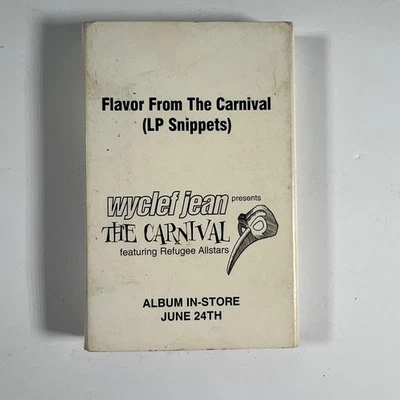 Wyclef Jean Carnival Promo Cassette 1997 Refugee Allstars Snippets - Image 1 of 2