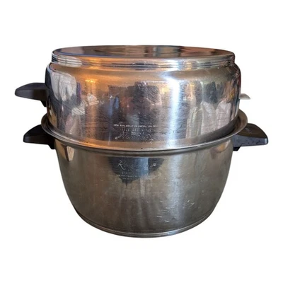 Rena Ware Stockpot 6 cuartos 3 capas acero inoxidable horno holandés sartén 4 cuartos cúpula tapa sartén Foto 1 de 4