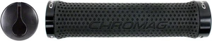 Chromag Basis Grips - Black Lock On Thin Diameter Firm Compound Bicycle Grip - Picture 1 of 1