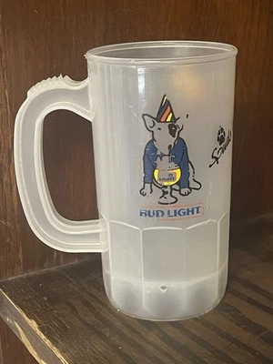Vintage 1986 Spuds MacKenzie Bud Light Plastic Beer Mug Small - Image 1 of 3