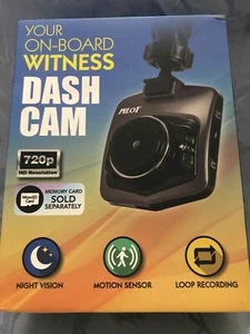 PILOT ON-BOARD WITNESS DASH CAM 720P FULL HD RES 4GB  AUTO CAMERA + MEMORY CARD - Picture 1 of 3