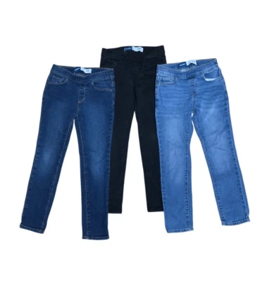 Pantalones de mezclilla ajustados Old Navy para niñas talla 8 3 pares Foto 1 de 4