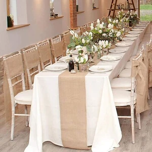 SOLD BY THE YARD: Burlap Fabric 12" Wide Natural Multipurpose Fabric - Picture 1 of 8