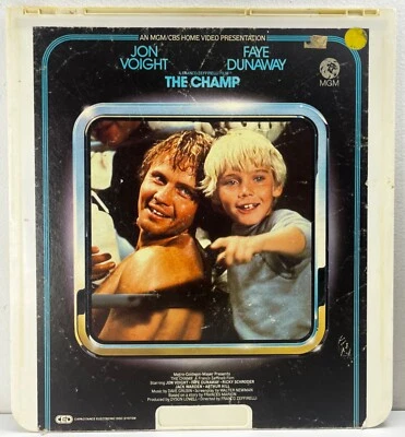THE CHAMP CED SelectaVision VideoDisc MGM CBS Jon Voight Faye Dunaway Foto 1 de 4