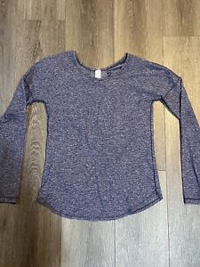 Ivivva by Lululemon Knit Sweatshirt Size 12 Pullover Worn Purple/blue