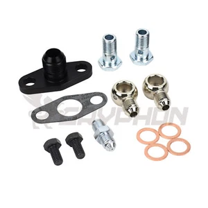Turbo Oil Feed Return Drain Flange Water Fitting Kit Garrett GTW3884R GTW38R - Picture 1 of 2