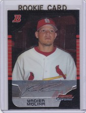 YADIER MOLINA ROOKIE CARD Bowman Chrome ST LOUIS CARDINAL Baseball Draft Pick RC