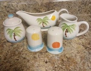 6 Pc  Palm Isle 2002 Houseware Kitchen Tableware Set - Picture 1 of 9
