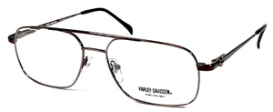 HARLEY DAVIDSON HD160 BRN NOS Brown Aviator 56-16-145 Eyeglasses Frame - Picture 1 of 11