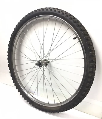26" Bicycle Front Chrome Wheel with 2.0" Tire Mountain Bike #C63 - Image 1 of 3