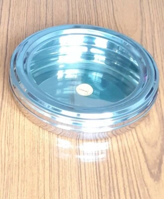 Stainless Steel Food Container Lid Round Sweet Cake Chocolate Lunch Box Storage - Image 1 of 4