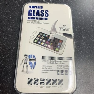 Tempered Glass Screen Protector For Samsung Galaxy S7 - Picture 1 of 2