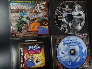 PS1 LOT: Patriotic Pinball CIB & Starwinder: The Ultimate Space Race PS1  - Picture 1 of 3