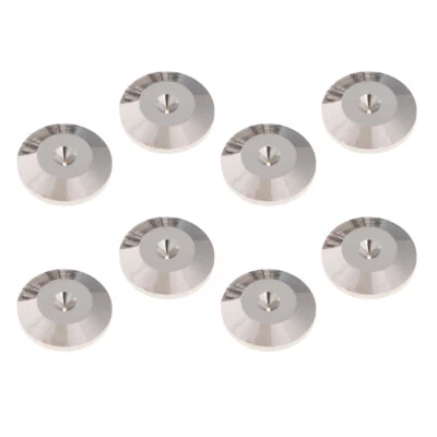 8x Audio Lautsprecher Isolation Spikes Füße Pads Vergoldete Oberfläche - Bild 1 von 4