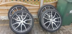 20” INCH ALLOY WHEELS AND TYRES MANIA RACING MAYFAIR SILVER BMW AUDI VW - Picture 1 of 8