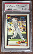 1991 Topps Tiffany #150 Cal Ripken Jr. Baltimore Orioles Hof Psa 10 Gem Mint