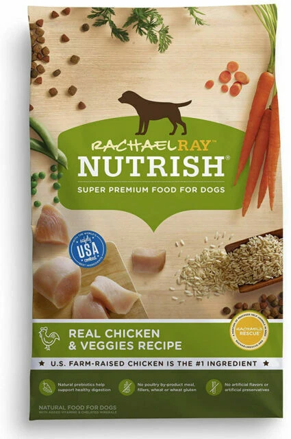 Rachael Ray Nutrish Chicken and Veggies Recipe Dry Dog Food - 40lbs