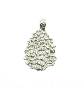 STERLING SILVER NUGGET PENDANT #13G200129 - Picture 1 of 2