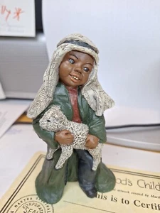 Alle Gottes Kinder Stephan #52 Hirte Krippe Figur 5,5 in 1992 DV150 - Bild 1 von 8