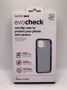 iPhone 12 Mini Tech21 Evo karierte rutschfeste Schlaghülle - Bild 1 von 3
