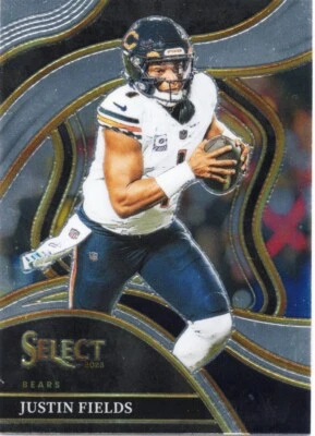 2023 Panini Select - Club Level Justin Fields #249 CHICAGO BEARS - Image 1 of 2