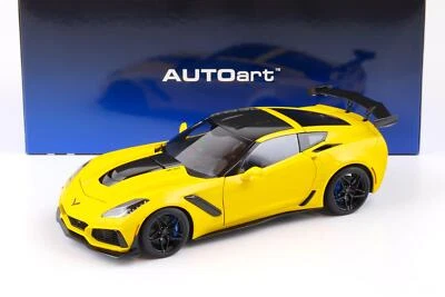 1:18 AUTOart Chevrolet Corvette C7 ZR1 Coupe 2019 Corvette Racing Gialla - Immagine 1 di 4