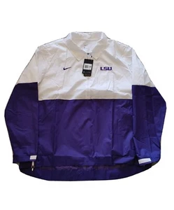 LSU Tigers Nike Sideline Lightweight Coaches 1/2 Zip Jacket Men's XXL MSRP $80 - Picture 1 of 7