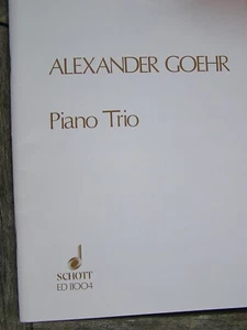 GOEHR PIANO TRIO op.20 sheet music. Schott. Very good condition. - Picture 1 of 3