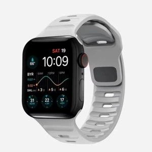 For Apple Watch 9/Ultra/8/7/6/5/4/3 Sports Silicone Waterproof Breathable Band - Picture 1 of 21