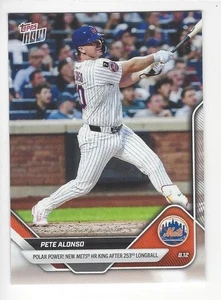2025 Topps Now PETE ALONSO Karte #553! Neu Met's Homerun King 253rd HR Longball - Bild 1 von 2