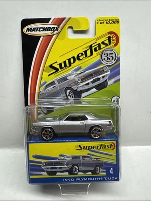 Matchbox Superfast 1970 Plymouth Cuda #4 Silver  - Image 1 of 4