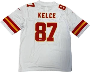 White Jersey Travis Kelce Signed Autographed Size M BAS COA - Picture 1 of 9