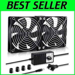 Adjustable Speed 240mm Fan with Protective Net for Reliable Electronics Cooling - Picture 1 of 8