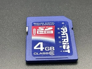 PATRIOT 4GB SD SDHC High Capacity Memory Card - Class 6 - Tested - Tracked Post - Picture 1 of 2