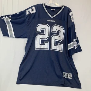 Vintage 1995 Starter Dallas Cowboys Emmitt Smith #22 NFL Throwback Trikot Gr. 52 - Bild 1 von 9