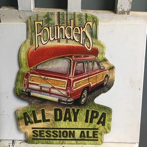 Founders Beer All Day IPA Session Ale Metal Sign - Picture 1 of 4