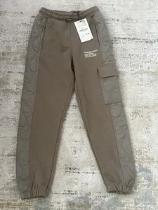 Zara Kids 9 Jahre Nagelneue Hose Jogginghose Warm Grün/Braun Farbe, Etikett noch an - Bild 1 von 6
