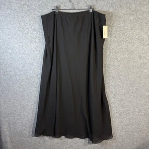 Maxi Falda MSK Mujer Negra, Talla 20W, Nueva Con Etiquetas, Noche, Carrera - Imagen 1 de 8