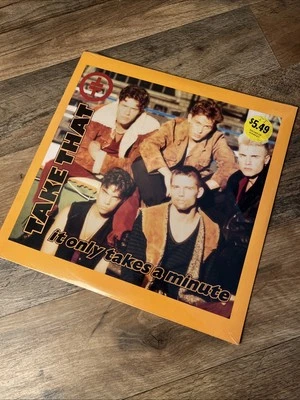 TAKE THAT It Only Takes A Minute 12” 1993 RCA RDAB-62485-1 NEW STILL SEALED - Image 1 of 4