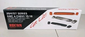 Recon 264157BKS Strobable Smoke Amber LED Cab Roof Lights Chevy Silverado 15-18 - Picture 1 of 6