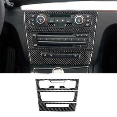 Cubierta de consola central interior de fibra de carbono para BMW Serie 1 E82 E88 Tipo D Foto 1 de 4
